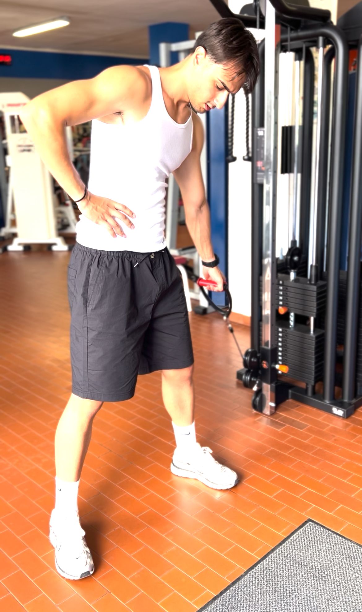Spazio dedicato allo stretching post-allenamento ad ASD Athena